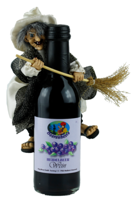 Heidelbeerwein mit Hexe