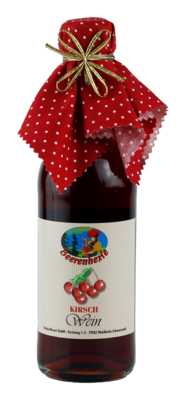 cherry wine with cloth