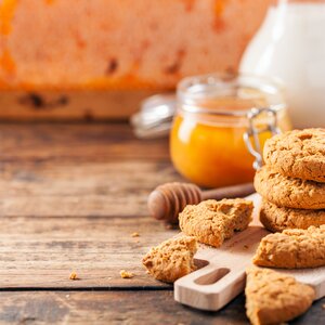 Honig-Cookies mit Cashewkerne