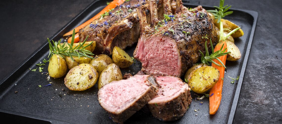 Honey lamb with rosemary