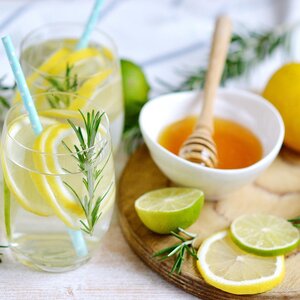 Rosemary honey lemonade